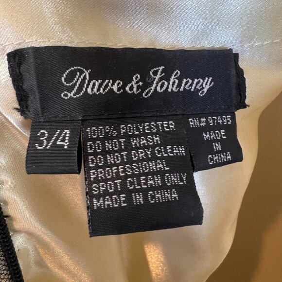 Dave & Johnny Black Sequin Halter Formal Gown $286 - Picture 12 of 14